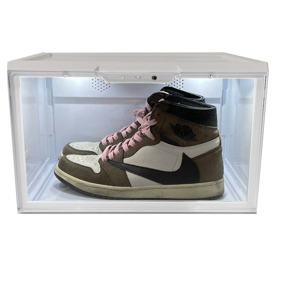 EOFY Sale // LED Light Up Sneaker Display Cases - White